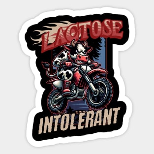 Lactose Intolerant Funny Cringy Gift For Friends T , Milk Free Lactose Tolerant, Meme Gen Z Teenager Allergy LMAO Sticker